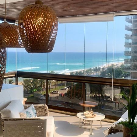 Lindo Apto No Melhor Lugar Da Barra Da Tijuca! Com Uma Vista De Tirar O Folego, Frente Para O Mar! Totalmente Equipado E Decorado Ao Lado Dos Melhores Hoteis E Quiosques Da Barra! Portaria 24H, Piscina, Sauna, Jacuzzi, Academia, Garagem, Wi-Fi, Lavan 里约热内卢 外观 照片