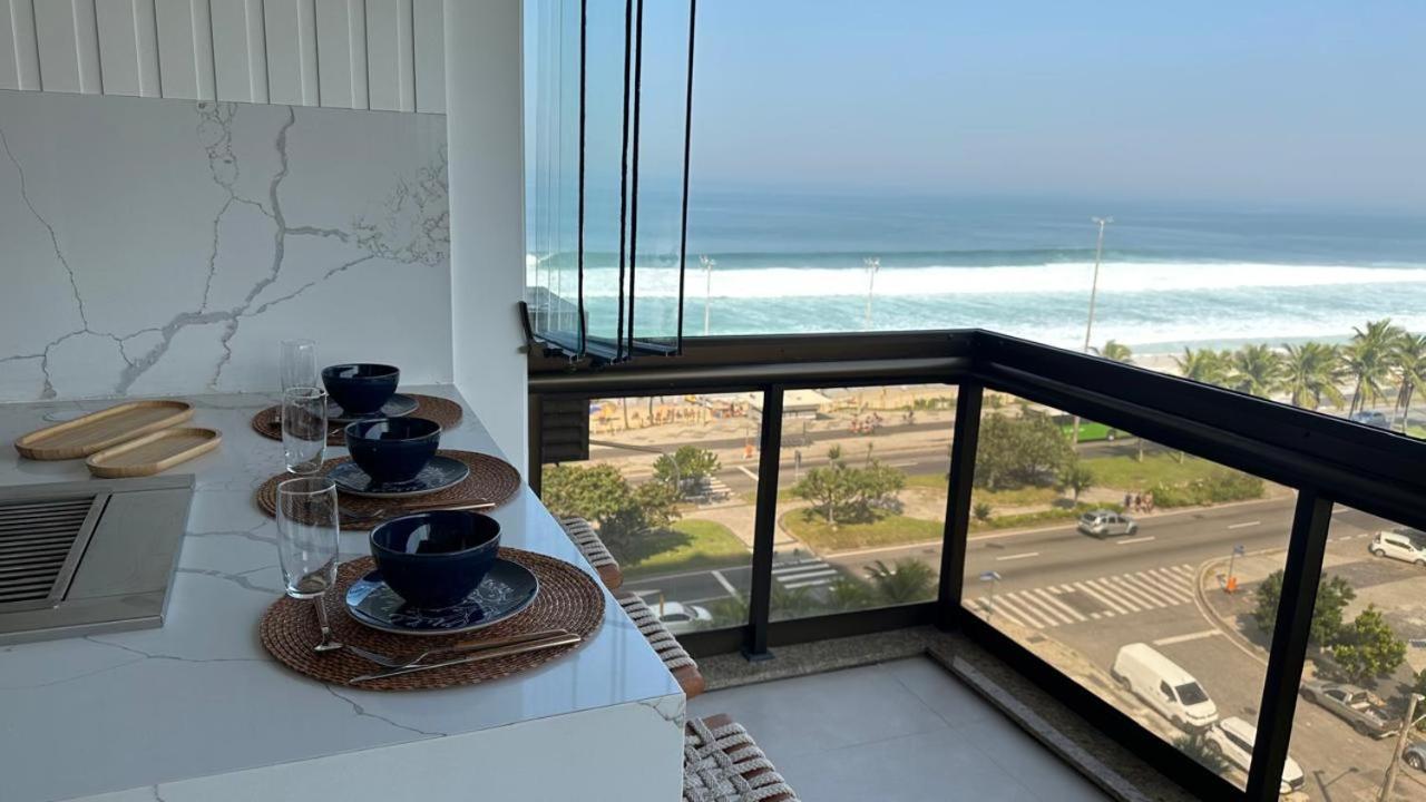 Lindo Apto No Melhor Lugar Da Barra Da Tijuca! Com Uma Vista De Tirar O Folego, Frente Para O Mar! Totalmente Equipado E Decorado Ao Lado Dos Melhores Hoteis E Quiosques Da Barra! Portaria 24H, Piscina, Sauna, Jacuzzi, Academia, Garagem, Wi-Fi, Lavan 里约热内卢 外观 照片